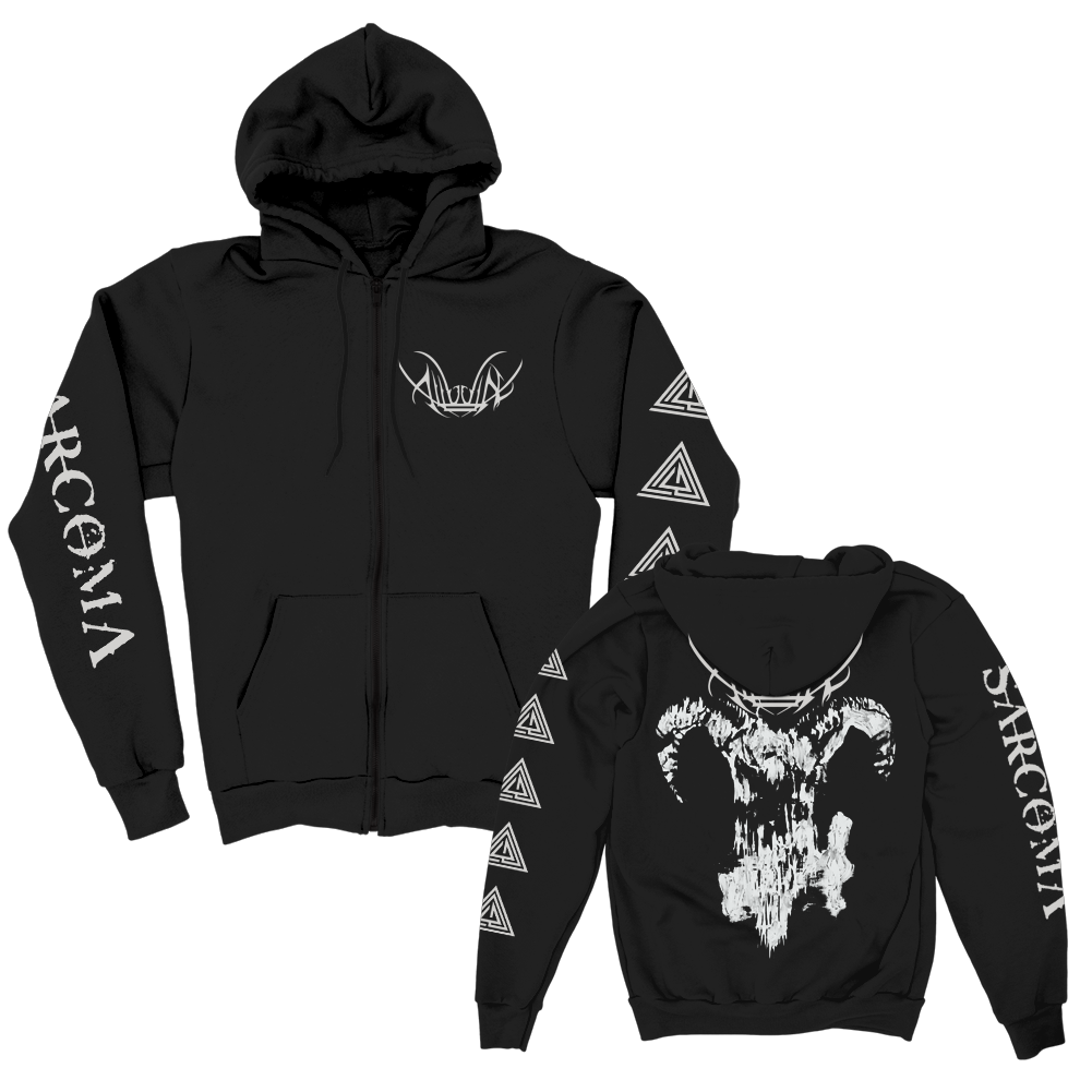 Goat Skull Zip Up Hoodie – ALLUVIAL